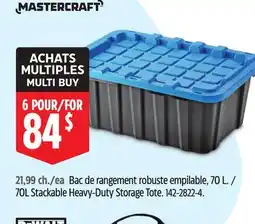 Canadian Tire 70L Stackable Heavy-Duty Storage Tote offer