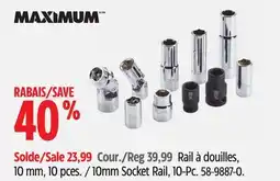 Canadian Tire Maximum 10mm Socket Rail, 10-Pc offer