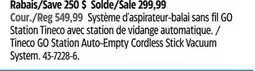 Canadian Tire Tineco GO Station Auto-Empty Cordless Stick Vacuum System offer