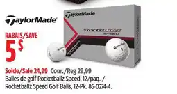 Canadian Tire TaylorMade Rocketballz Speed Golf Balls, 12-Pk offer