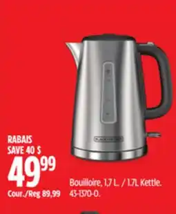 Canadian Tire Black & decker 1.7L Kettle offer