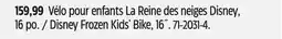 Canadian Tire Disney Frozen Kids' Bike, 16˝ offer