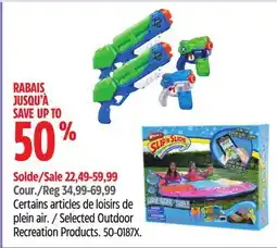 Canadian Tire Selected Outdoor Recreation Products offer