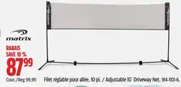 Canadian Tire Adjustable 10´ Driveway Net offer