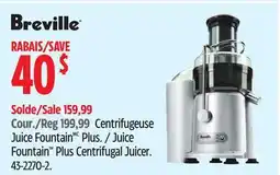 Canadian Tire Juice Fountain Plus Centrifugal Juicer offer
