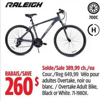 Canadian Tire Raleigh Overtake Adult Bike offer