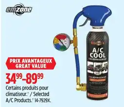 Canadian Tire Emzone Selected A/C Products.† offer