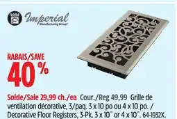 Canadian Tire Decorative Floor Registers, 3-Pk offer