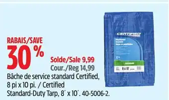 Canadian Tire Certified Standard-Duty Tarp, 8´ x 10´ offer