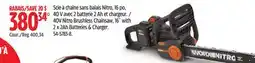 Canadian Tire Worx 40V Nitro Brushless Chainsaw, 16 with 2x 2Ah Batteries & Charger offer