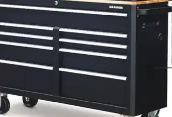 Canadian Tire MAXIMUM 56˝ 9-Drawer Cabinet with Built-In Power Bar with USB offer