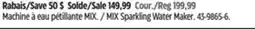 Canadian Tire MIX Sparkling Water Maker offer