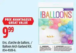 Canadian Tire Balloon Arch Garland Kit offer