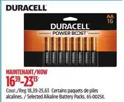 Canadian Tire Selected Alkaline Battery Packs offer