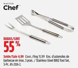 Canadian Tire MASTER Chef Stainless-Steel BBQ Tool Set offer