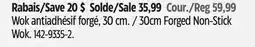 Canadian Tire 30cm Forged Non-Stick Wok offer