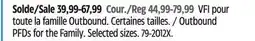 Canadian Tire Outbound PFDs for the Family offer