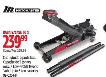 Canadian Tire MotoMaster Low-Profile Hybrid Jack offer