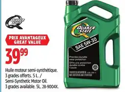 Canadian Tire Quaker State Semi-Synthetic Motor Oil offer