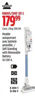 Canadian Tire Bissell Self-Standing with Removable Battery offer