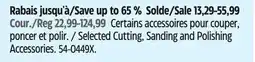 Canadian Tire Selected Mastercraft Cutting, Sanding and Polishing Accessories offer