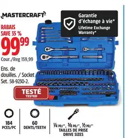 Canadian Tire Mastercraft Socket Set offer