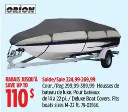 Canadian Tire Deluxe Boat Covers offer