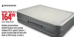 Canadian Tire WOODS Queen Double-High Air Bed with Built-in 120V Pump offer