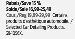 Canadian Tire Selected Car Detailing Products offer