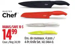 Canadian Tire MasterChef 4-Pc Knife Set offer