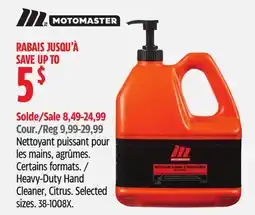 Canadian Tire Motomaster Heavy-Duty Hand Cleaner, Citrus offer