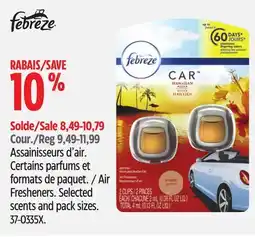 Canadian Tire Febreze Air Fresheners offer
