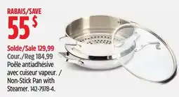 Canadian Tire Non-Stick Pan with Steamer offer