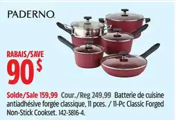Canadian Tire Paderno 11-Pc Classic Forged Non-Stick Cookset offer