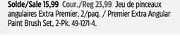 Canadian Tire Premier Extra Angular Paint Brush Set, 2-Pk offer