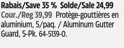 Canadian Tire Modern Homes Aluminum Gutter Guard, 5-Pk offer