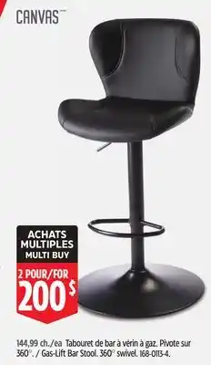Canadian Tire CANVAS Gas-Lift Bar Stool offer