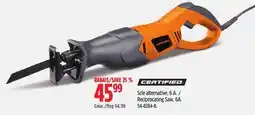 Canadian Tire Certified Reciprocating Saw offer