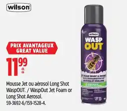 Canadian Tire WaspOut Jet Foam or Long Shot Aerosol offer
