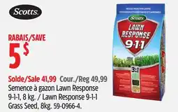 Canadian Tire Lawn Response 9-1-1 Grass Seed, 8kg offer