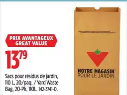 Canadian Tire Yard Waste Bag, 20-Pk offer