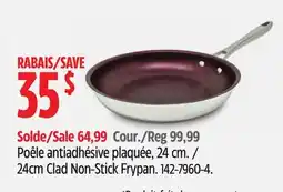 Canadian Tire Paderno 24cm Clad Non-Stick Frypan offer