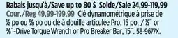 Canadian Tire Stanley 1⁄2˝ or 3⁄8˝-Drive Torque Wrench or Pro Breaker Bar, 15˝ offer