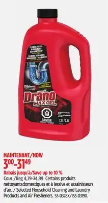 Canadian Tire Selected Household Cleaning and Laundry Products and Air Fresheners offer