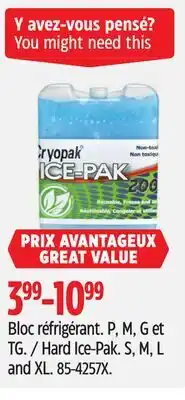 Canadian Tire Cryopak Hard Ice-Pak offer