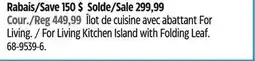 Canadian Tire For Living Kitchen Island with Folding Leaf offer