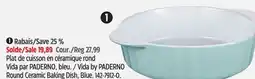 Canadian Tire Vida by PADERNO Round Ceramic Baking Dish offer