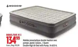 Canadian Tire Woods Queen Double-High Air Bed with Pump offer