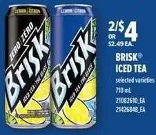 Real Canadian Superstore Brisk iced tea offer