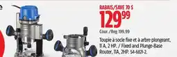 Canadian Tire Mastercraft Fixed and Plunge-Base Router offer